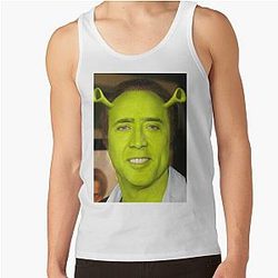 Nicolas Cage as Shrek Tank Top