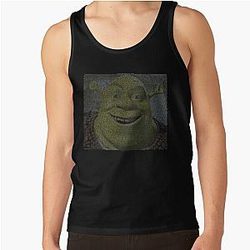 SHREK - Entire Script - With Shrek Face Tank Top