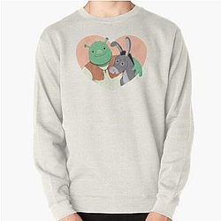 Shrek & Donkey Heart Pullover Sweatshirt