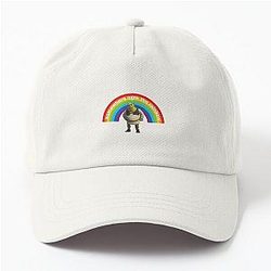 Shrek Somewhere Ogre The Rainbow Pun Dad Hat