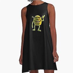 Shrek meme A-Line Dress