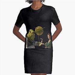 Shrek T-shirt or Stickers SHREK AND FIONA Graphic T-Shirt Dress