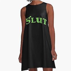 Shrek Slut                        A-Line Dress
