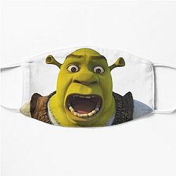 Shrek Meme Surprised Sticker Flat Mask