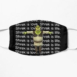 Shrek is love, Shrek is life. Flat Mask