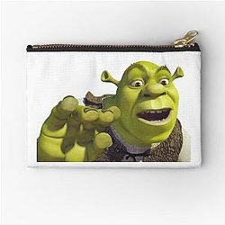 shrek face - funny Zipper Pouch