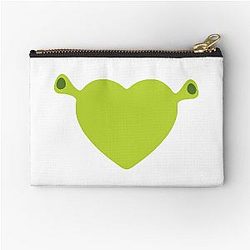 Shrek Heart Zipper Pouch