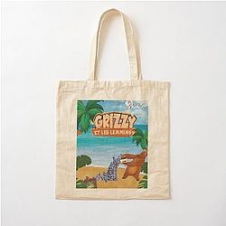 Grizzy and the Lemmings, Casper and Shrek Cotton Tote Bag