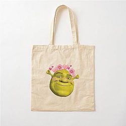 kawaii shrek  Cotton Tote Bag