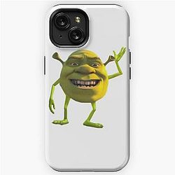 shrek wazowski stickers and phone cases iPhone Tough Case