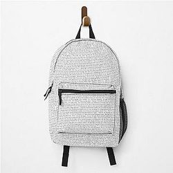 entire shrek script classic Backpack