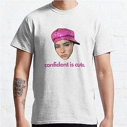 Sienna Mae T-Shirts - Confident Is Cute Classic T-Shirt RB1207