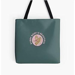 Sienna Mae Bags - Every Body Is Beautiful All Over Print Tote Bag RB1207