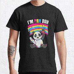 Pan Flag Shop - Cute Im Pan Classic Casual T-shirt