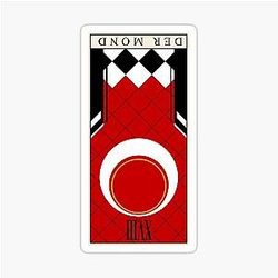 Signalis Tarot the Moon Sticker