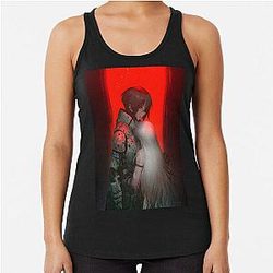Signalis Hugging and Caring Racerback Tank Top