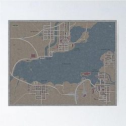 Silent Hill Full Map Poster