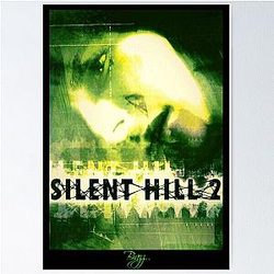Silent Hill 2 - Ps2 Original Box Art (Green Cover) (No Neon) Poster