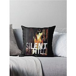 Silent Hill 1 - Ps1 Box Art (Old Cover) Throw Pillow