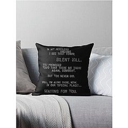 Silent Hill - Mary's Letter (Text) Throw Pillow