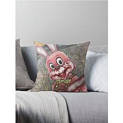 Silent Hill Robbie The Rabbit Throw Pillow