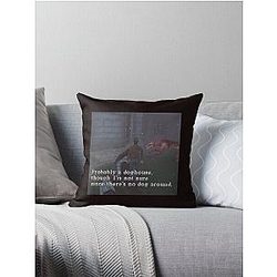 Silent Hill 1 Harry Mason Probably A Doghouse Meme Throw Pillow