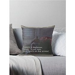 Silent Hill 1 Harry Mason Probably A Doghouse Meme Throw Pillow