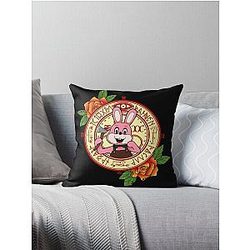 Robbie the Rabbit - Silent Hill 3 (Yellow version) Throw Pillow