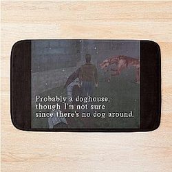 Silent Hill 1 Harry Mason Probably A Doghouse Meme Bath Mat