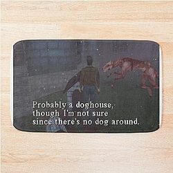 Silent Hill 1 Harry Mason Probably A Doghouse Meme Bath Mat