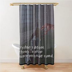 Silent Hill 1 Harry Mason Probably A Doghouse Meme Shower Curtain