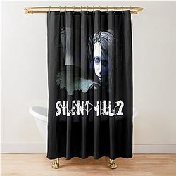 SILENT HILL 2 - Maria and James with logo Shower Curtain