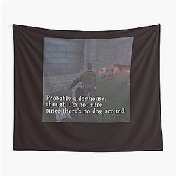 Silent Hill 1 Harry Mason Probably A Doghouse Meme Tapestry