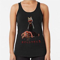 BLUE ROBBIE WINS! - Silent Hill Racerback Tank Top
