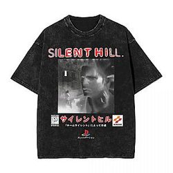 Cover Art Design PTTT1008 Washed  Silent Hill T-Shirts