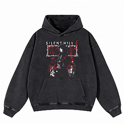 Vintage Pattern PTTT1008 Washed  Silent Hill Hoodies