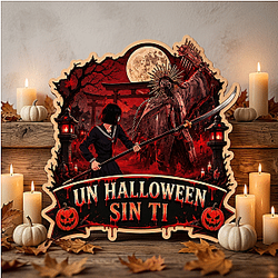 Halloween Sin Ti Schoolgirl LA1509 Silent Hill Wooden Door Sign