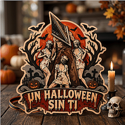 Halloween Sin Ti Pyramid Head LA1509 Silent Hill Wooden Door Sign
