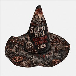 Silent Hill Nightmare 2026 Quilted Witch Hat NTT1609 Silent Hill Hats & Caps