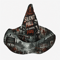Silent Hill Nightmare 2026 Quilted Witch Hat NTT1609 Silent Hill Hats & Caps