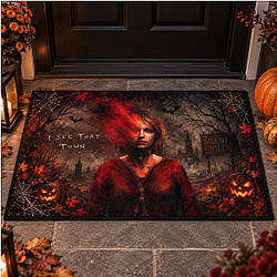 I See That Town PTTT1709 Halloween  Silent Hill Doormat