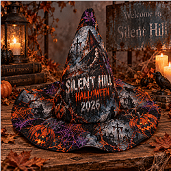 Nightmare DTNK1809 Silent Hill Halloween Quilted Witch Hat
