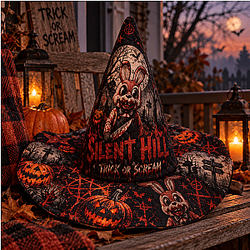 Rabbit By Nightmare DTNK1809 Silent Hill Halloween Quilted Witch Hat