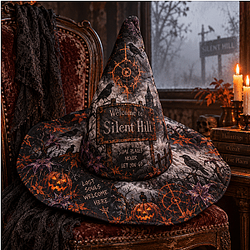 In the Otherworld DTNK1809 Silent Hill Halloween Quilted Witch Hat