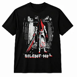 Silent Hill 2 Pyramid Head Red Grunge Graphic T-Shirt NTT1410 Silent Hill T-Shirts