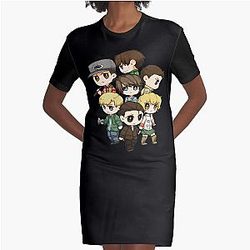 Protagonists of Silent Hill Graphic T-Shirt Dress