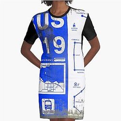 DIRTY BUS GUIDE FOR SILENT HILL Graphic T-Shirt Dress