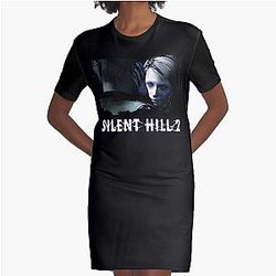 SILENT HILL 2 - Maria and James with logo Graphic T-Shirt Dress