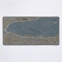 Silent hill map Desk Mat