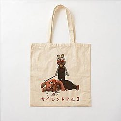 BLUE ROBBIE WINS! - Silent Hill Cotton Tote Bag